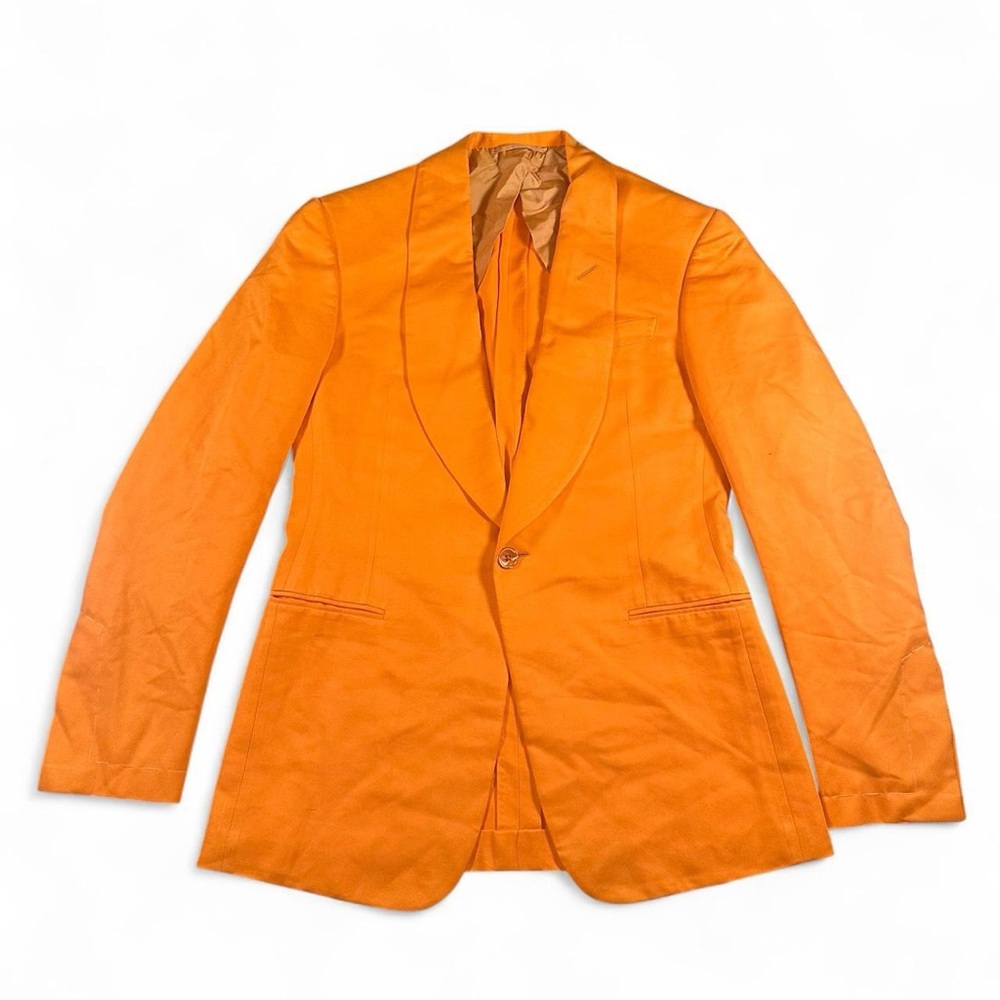 Ralph Lauren Purple Label Men’s Kent Handmade Silk Peach Suit‎ Jacket 36S